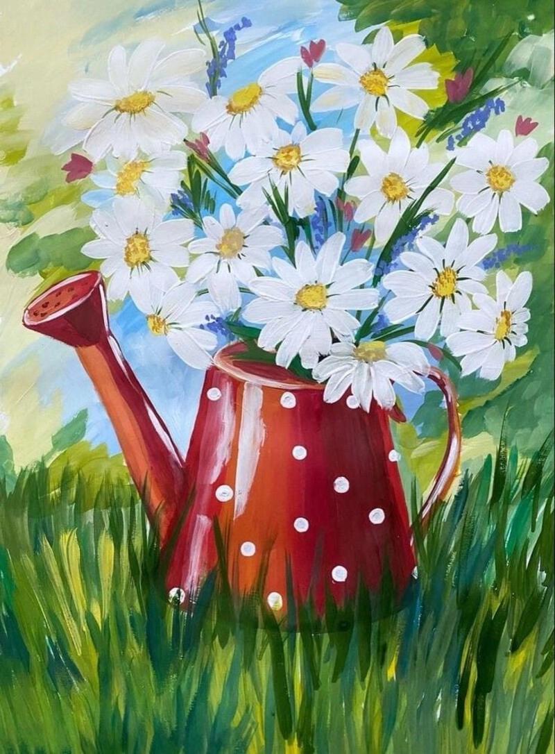 Bức tranh ẩn chứa thông điệp về niềm vui lao động, sự tái sinh và nguồn năng lượng tích cực lan tỏa trong không gian sống