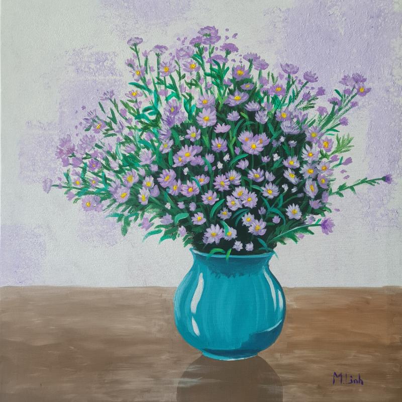 Treo tranh cúc họa mi giúp cân bằng năng lượng, xua tan lo âu và thu hút may mắn trong tình duyên