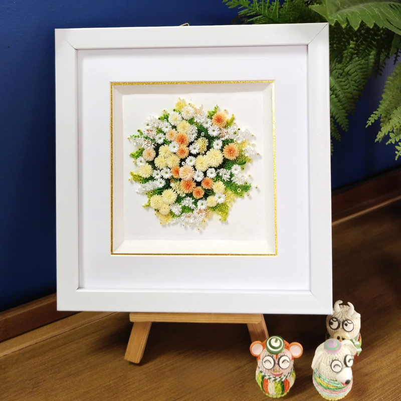 Bảo quản tranh hoa giấy cẩn thận để chống ẩm mốc và phai màu