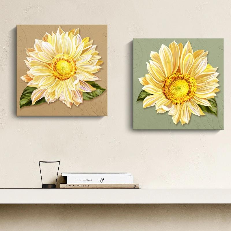 Tranh hoa hướng dương biểu trưng cho sự trung thành, nghị lực và khát vọng vươn lên