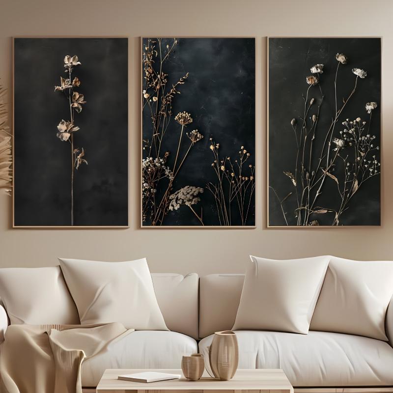 Tranh hoa khô treo tường khổ lớn