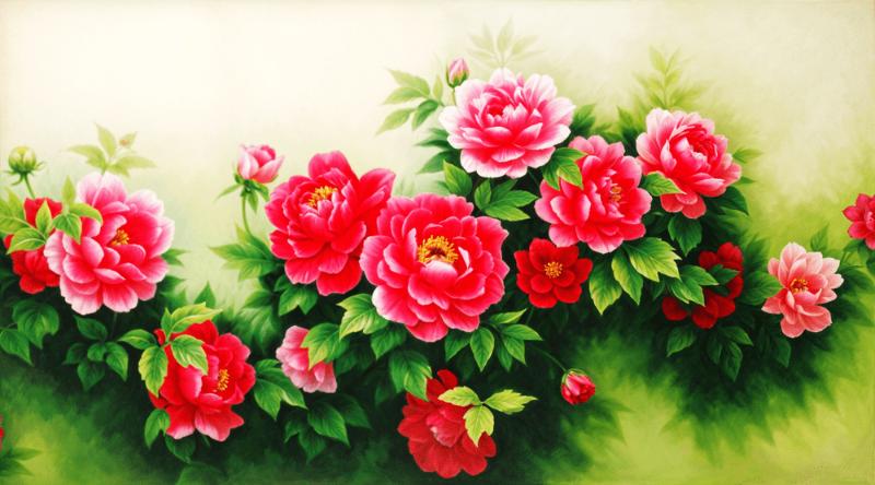 Tranh Hoa Mẫu Đơn mang vẻ đẹp sang trọng, tinh tế