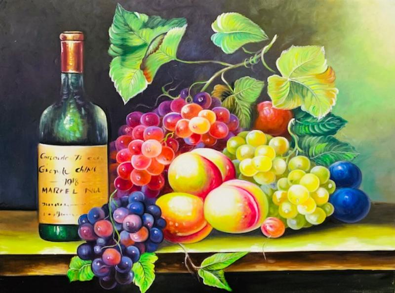 Tranh hoa quả mang biểu tượng của sự thịnh vượng, nguồn năng lượng tích cực