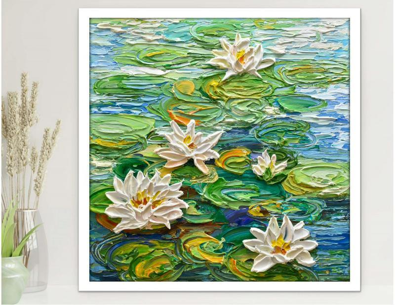 Tranh hoa súng hợp với các tuổi mệnh Thủy