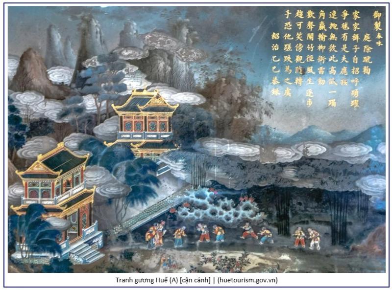 Tranh kính Huế biểu tượng của sự giao hòa giữa văn hóa cung đình và dân gian