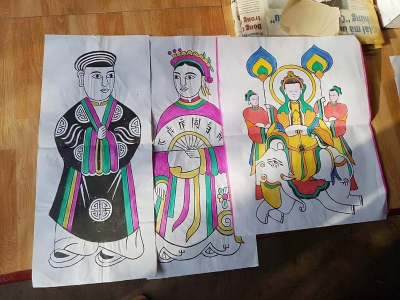 Tranh làng Sình có văn hóa và tâm linh sâu sắc