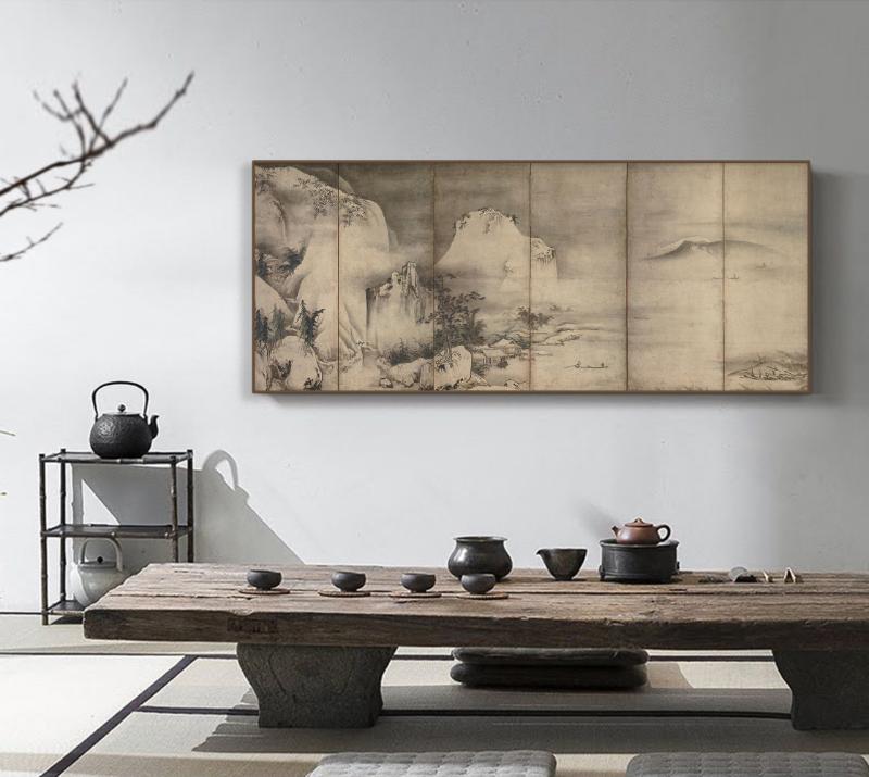 Tranh lụa phòng làm việc