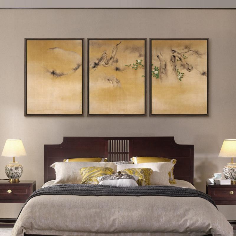 Tranh lụa treo phòng ngủ