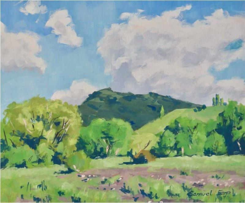 Sắc độ dày, rực rỡ và độ che phủ tốt của tranh phong cảnh màu bột