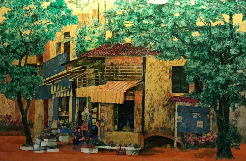 Mẫu tranh phòng ngủ số 16