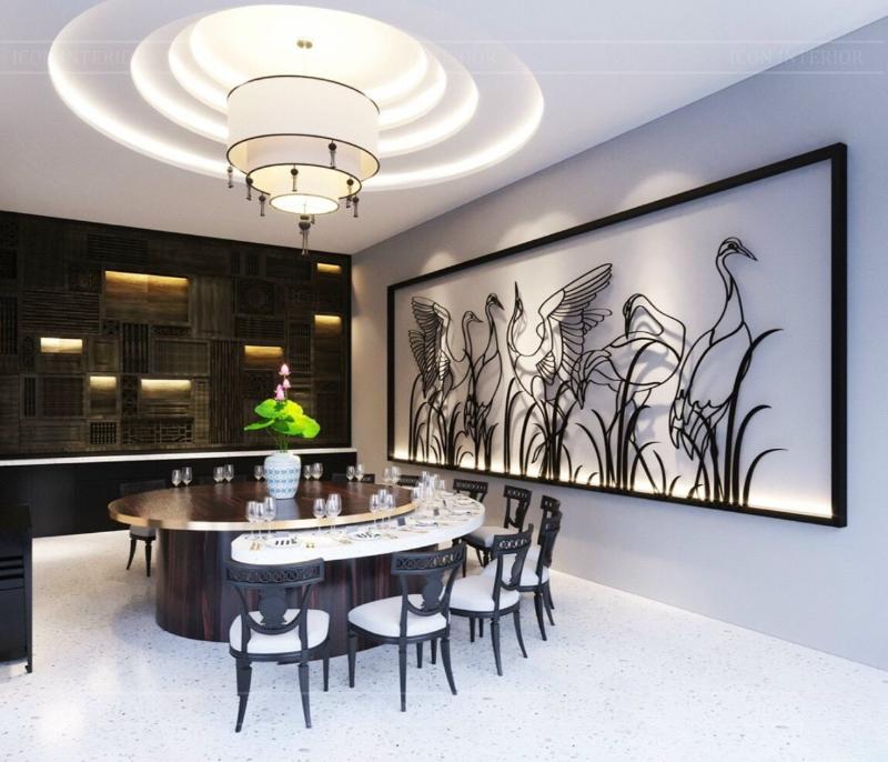Tranh sắt kết hợp Nordic