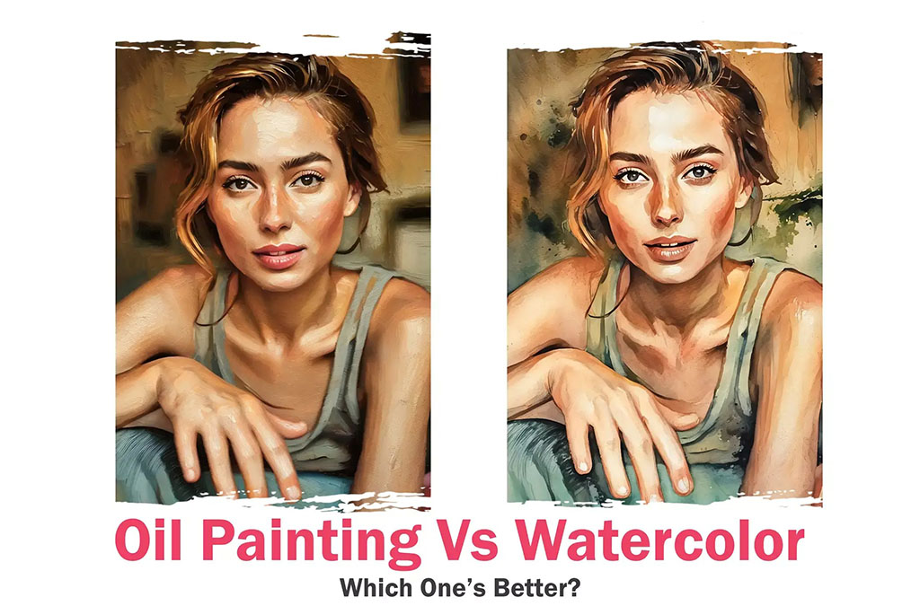 Tranh sơn dầu và tranh màu nước