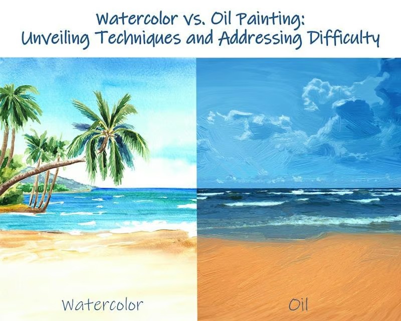 Tranh sơn dầu và tranh màu nước