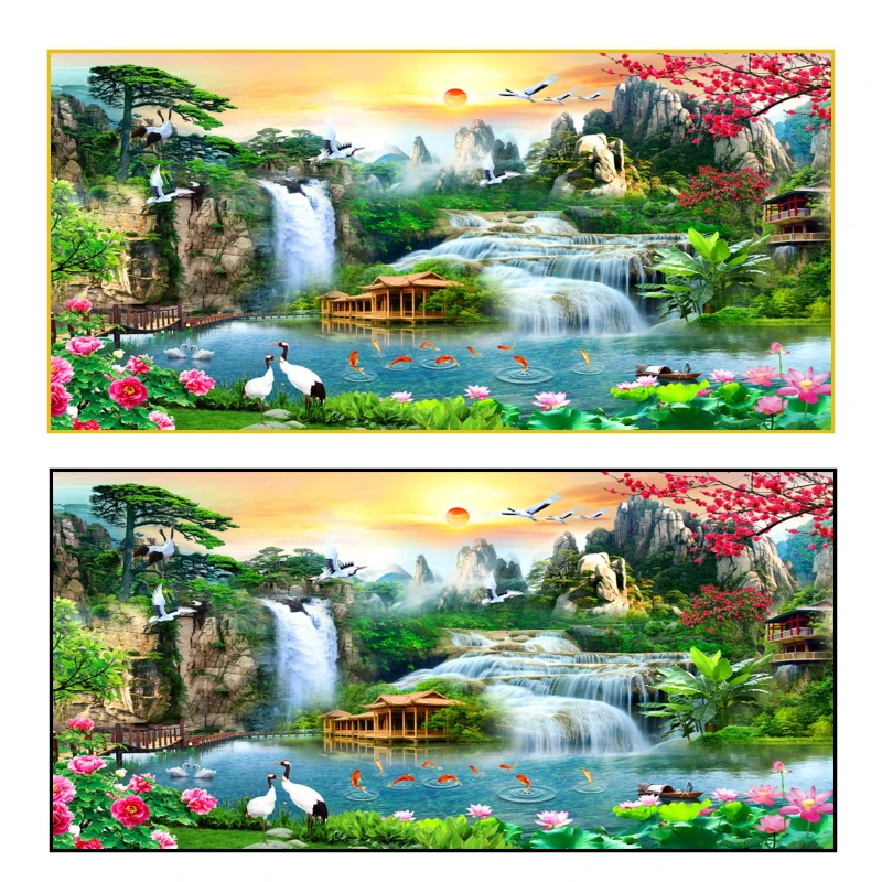 Tranh sơn thủy phòng khách
