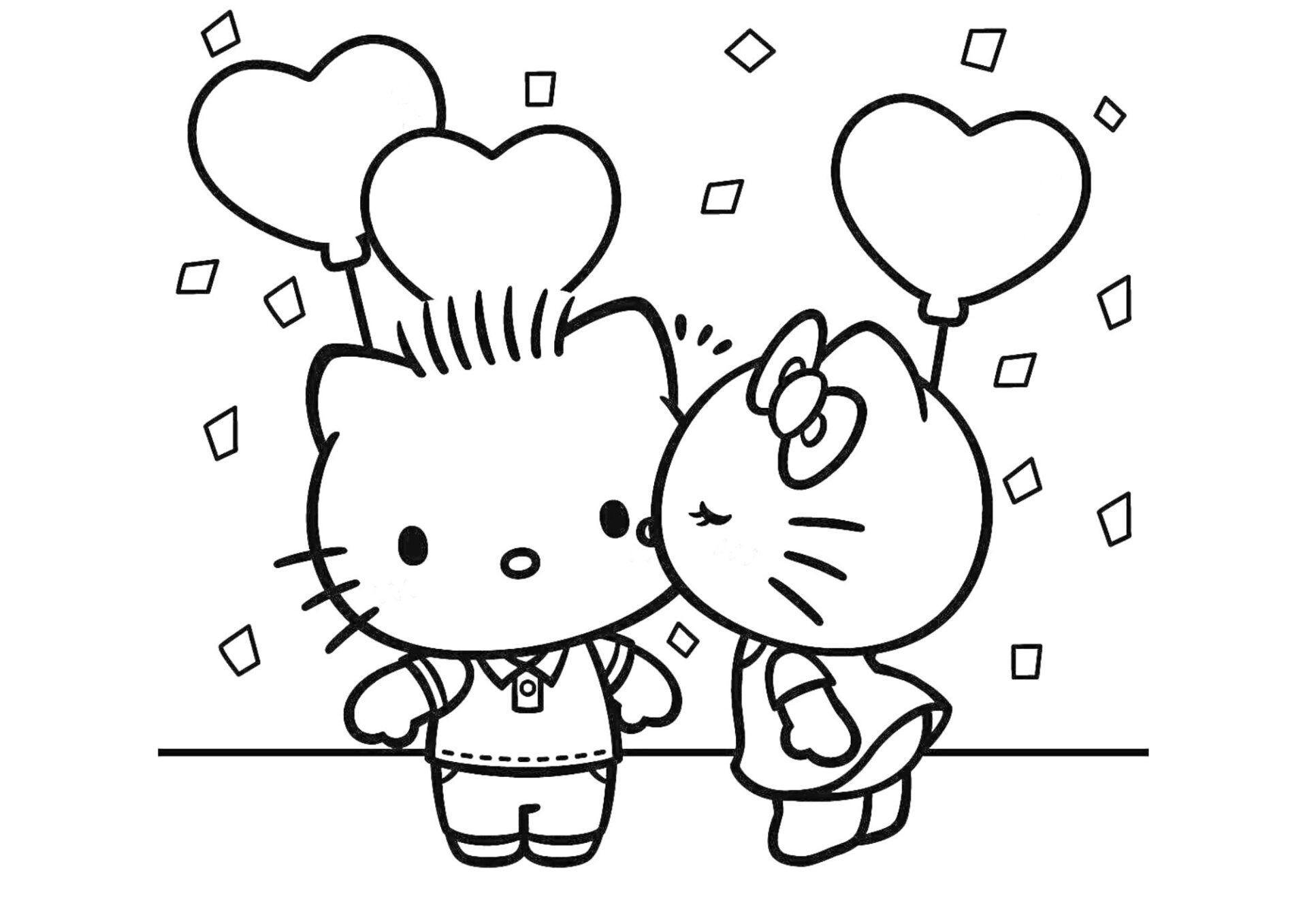Hướng dẫn cách vẽ mèo hello kitty đơn giản cho bé gái
