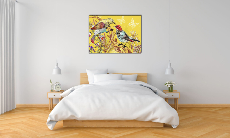 Tranh treo tường phòng ngủ cho người mệnh Kim