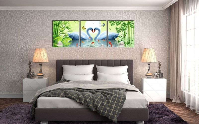 Tranh phòng ngủ cho người mệnh Mộc