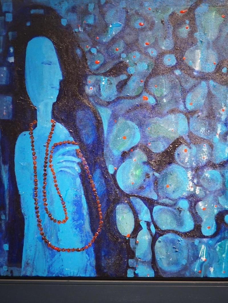 Khoảng lặng trong trong trừu tượng của họa sĩ Dũng Trống