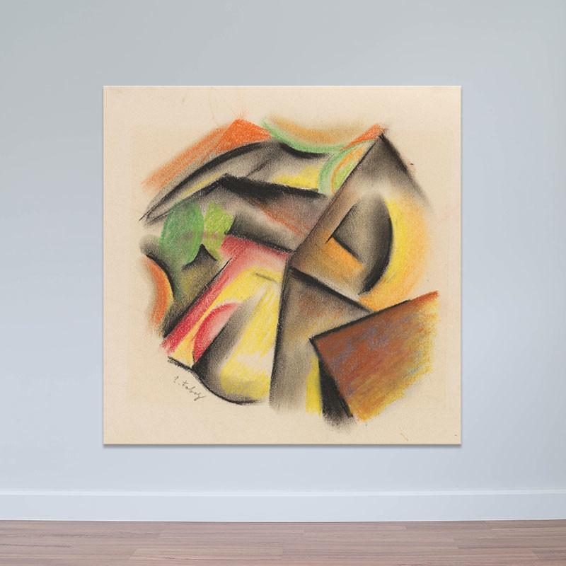 Tranh trừu tượng màu sáp