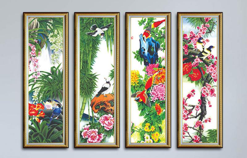 Tranh Tứ Quý giúp không gian trở nên sang trọng