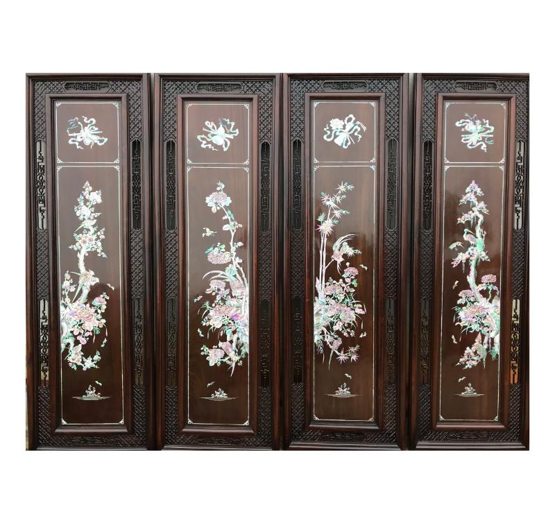 Tranh Tứ Quý khảm trai/ốc xà cừ là món quà tặng tân gia, khai trương ý nghĩa biểu trưng cho may mắn, phú quý