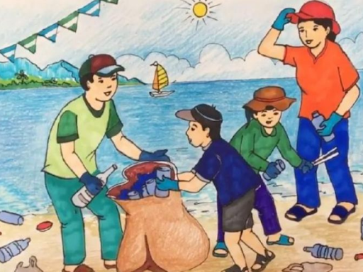 Vẽ tranh bảo vệ môi trường nâng cao ý thức tránh nhiệm
