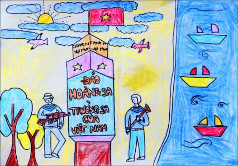 Ý nghĩa vẽ những bức tranh về biển đảo của việt nam