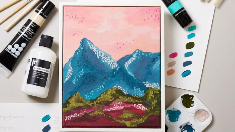 Lên ý tưởng trước khi vẽ tranh Acrylic