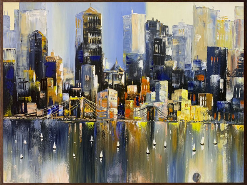 Top 299+ Mẫu tranh vẽ thành phố hiện đại đẹp, sang trọng 2 Tranh vẽ thành phố hiện đại