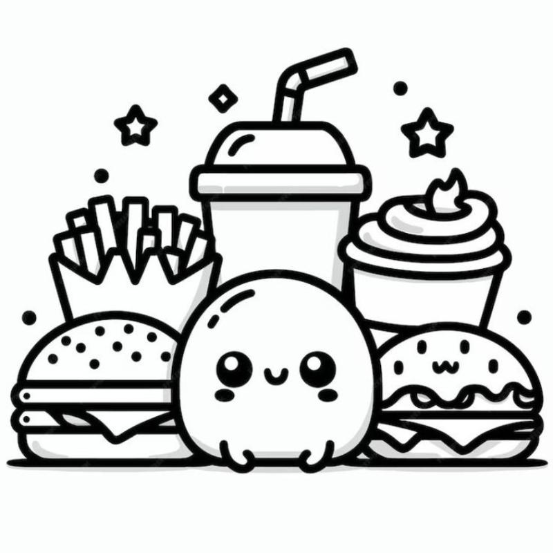 100 tranh to mau do an cute mi65ni