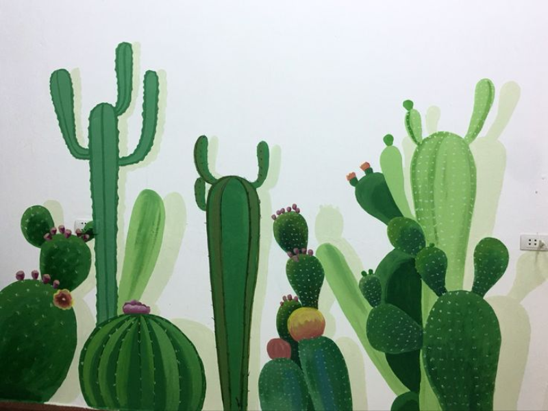 Vị trí treo tranh xương rồng hợp phong thủy