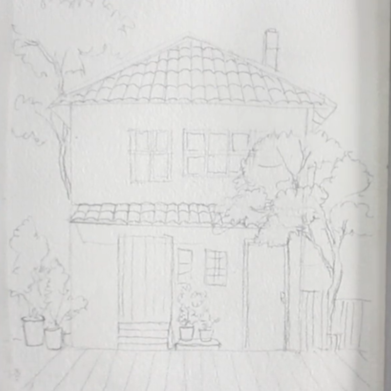 Cách vẽ tranh phong cảnh nhật bản đơn giản cho người mới 7 3 9