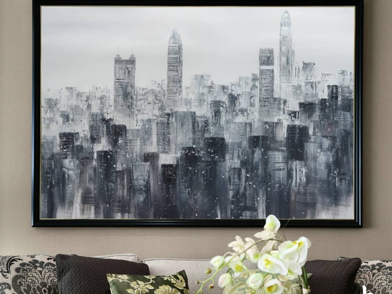 Top 299+ Mẫu tranh vẽ thành phố hiện đại đẹp, sang trọng 4 Tranh thành phố đen trắng