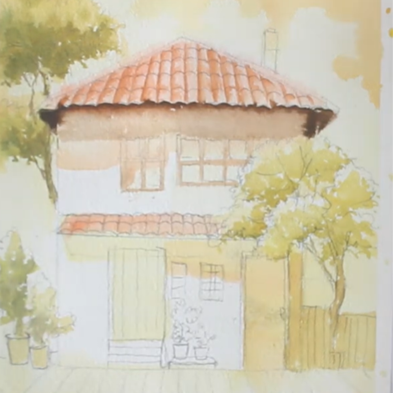 Cách vẽ tranh phong cảnh nhật bản đơn giản cho người mới 9 7 5