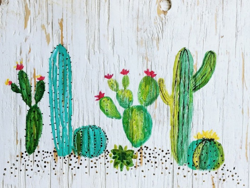 Ý nghĩa phong thủy của tranh cây xương rồng