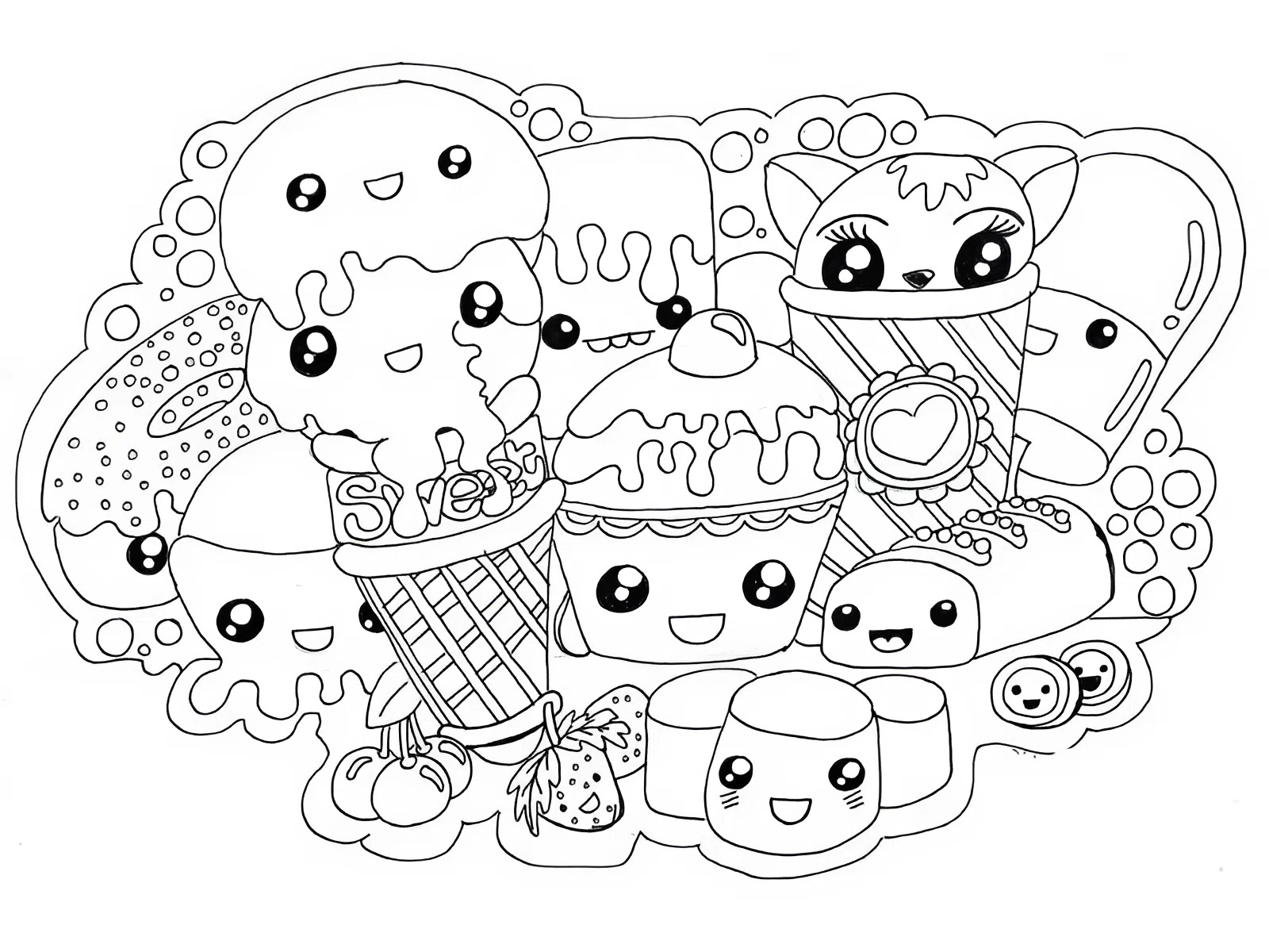 Top 199+ Tranh tô màu đồ ăn dễ thương cho bé – Artnam 1 BetterImage 1762781696636