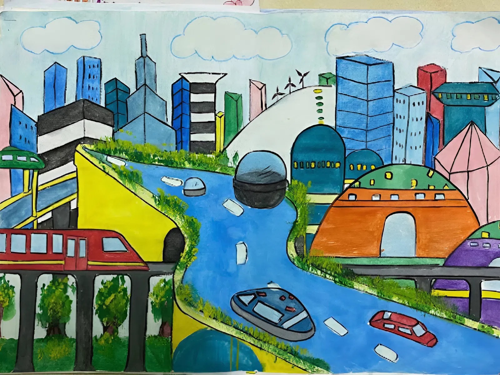 Top 299+ Mẫu tranh vẽ thành phố hiện đại đẹp, sang trọng 1 BetterImage 1762870147655