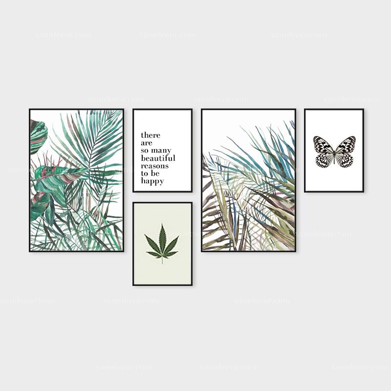 Tranh scandinavian chủ đề thiên nhiên với màu sắc nhẹ nhàng, tinh tế, là lựa chọn lý tưởng cho không gian sống thư giãn