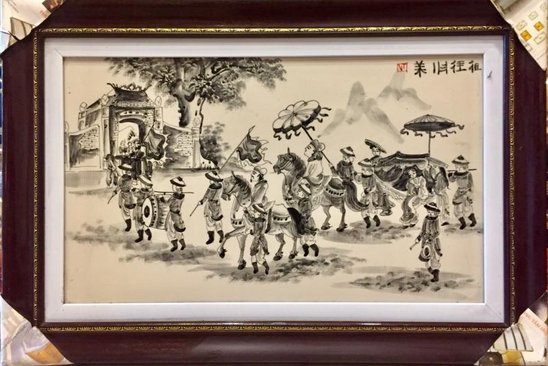 50+ Mẫu tranh vinh quy bái tổ nét đẹp văn hóa 25 G092 50x73 1