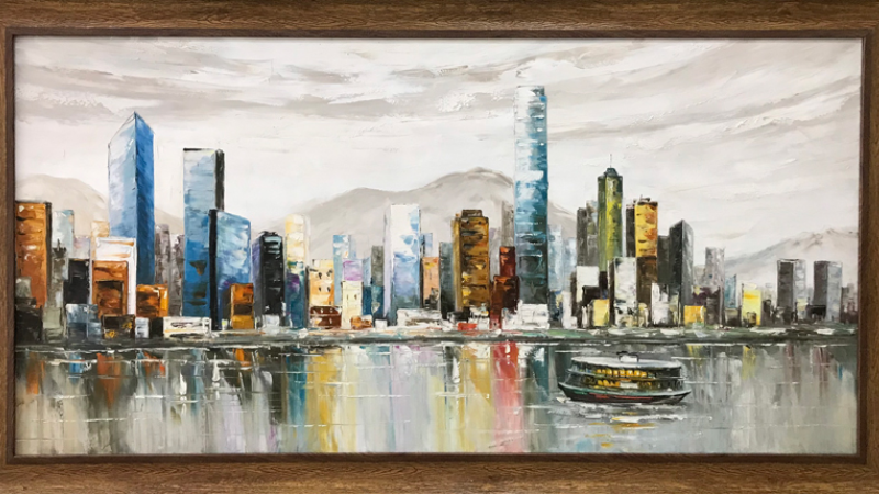 Top 299+ Mẫu tranh vẽ thành phố hiện đại đẹp, sang trọng 7 Tranh skyline