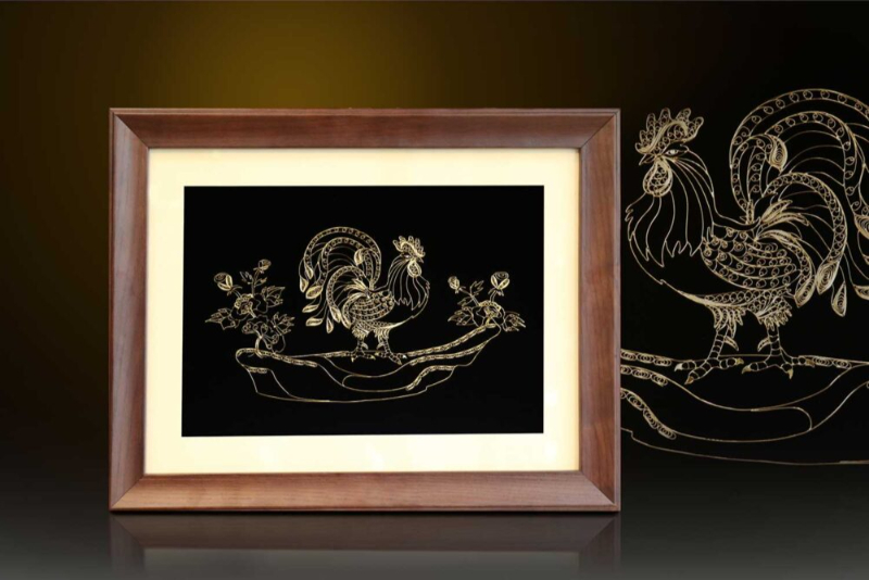 47+ Tranh mạ vàng, dát vàng cao cấp, hợp phong thủy 2026 5 Tranh dát vàng có độ bền cao – Giá trị được giữ vững theo thời gian