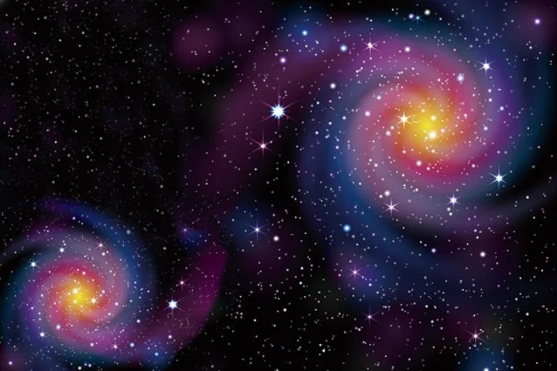 Tranh vũ trụ – Nghệ thuật huyền bí và cảm hứng vô tận 3 Sắc màu huyền ảo của các thiên hà trong tranh vũ trụ, khơi gợi trí tưởng tượng vô tận