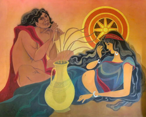 Hai Người Uống Rượu Cần