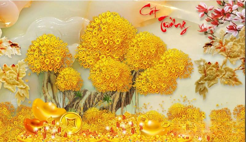 Tranh cây Kim Tiền hợp tuổi - mệnh