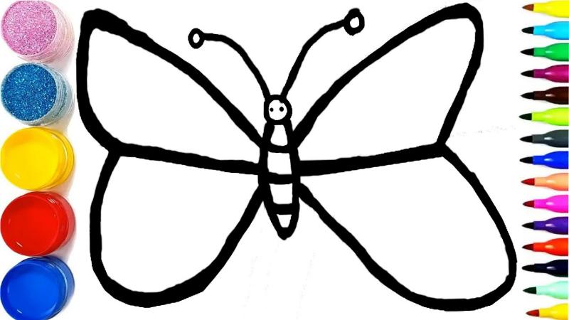 200+ Mẫu tranh tô màu con bướm dễ thương cho bé 3 Lợi ích khi tô màu con bướm