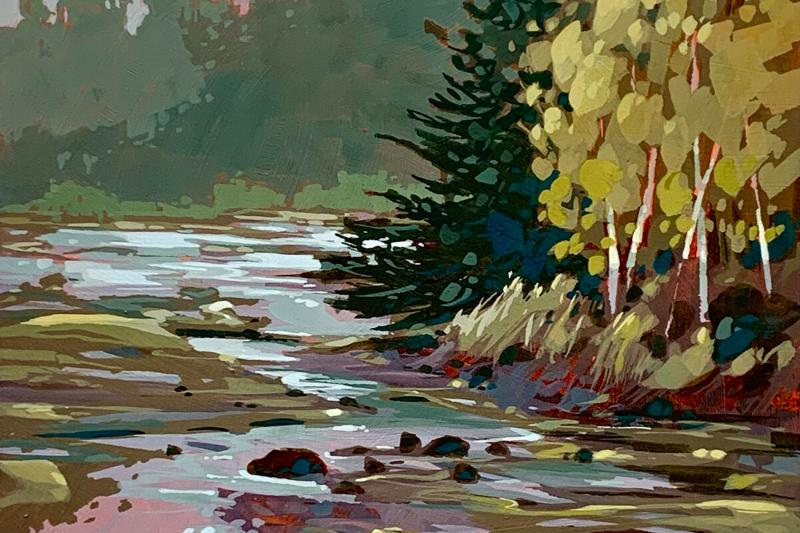 Màu sắc và bố cục tranh Acrylic