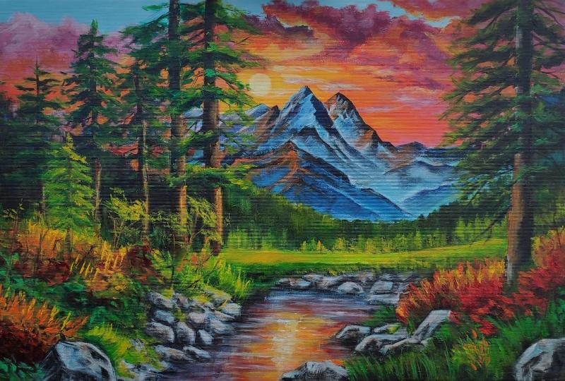 Tranh phong cảnh Acrylic