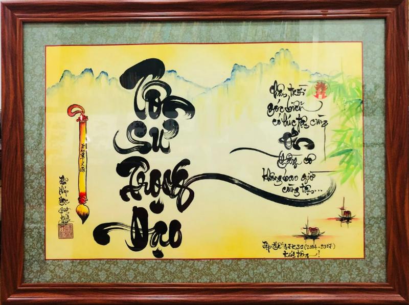 Tranh Thư Pháp Ân Sư – Món quà tri ân thầy cô đầy ý nghĩa 7 Chọn tranh thư pháp tri ân thầy cô