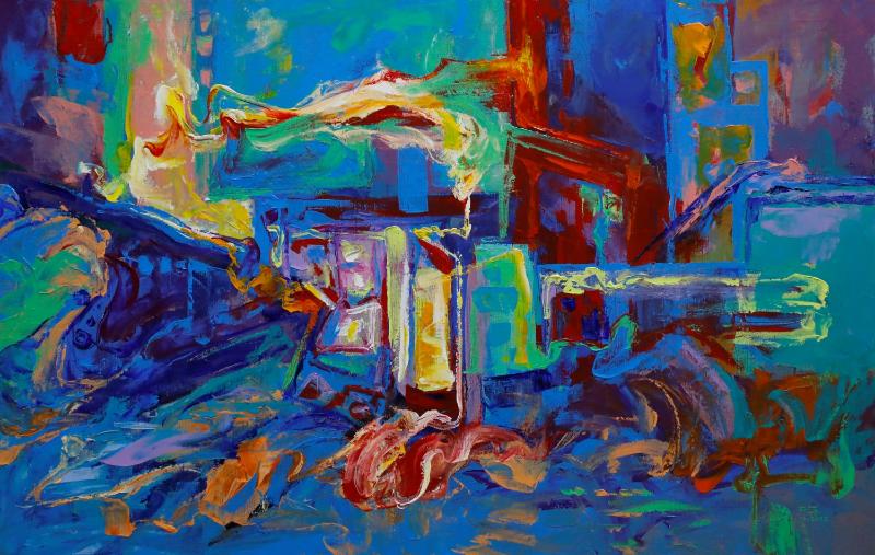 Tranh trừu tượng Acrylic