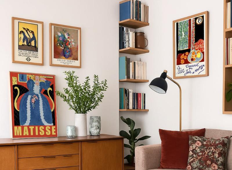 Phong cách Retro Revival với gam màu cổ điển, mang lại sự ấm áp và hoài niệm cho không gian sống.